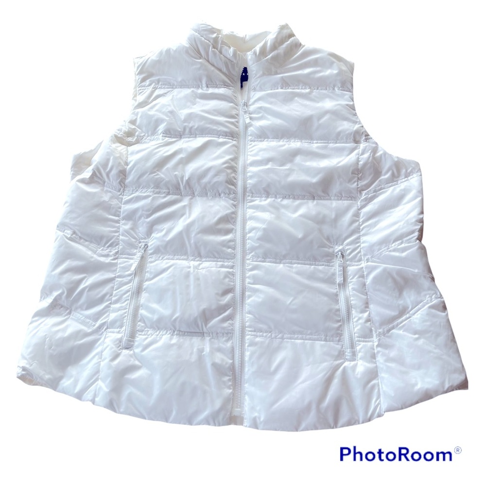 NEW! Tribal Puffy Vest White XL